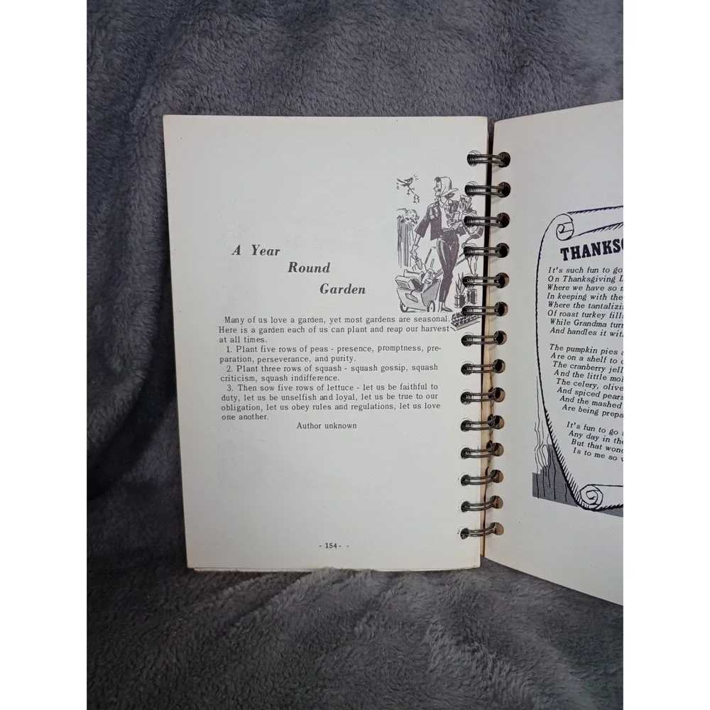 Fjeldberg Lutheran Church Cookbook 1965 Huxley, Iowa Spiral Vintage Recipe Local